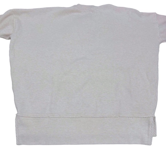 Aerie Waffle Crew Neck Oversized Sweatshirt Sweater Size XSMALL - Picture 8 of 9